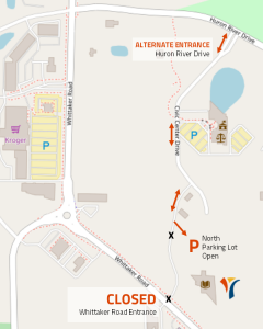 road construction map whittaker