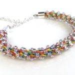 Kumihimo beaded bracelet