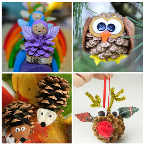 Beautiful Pinecone Crafts — Sum of their Stories Craft Blog