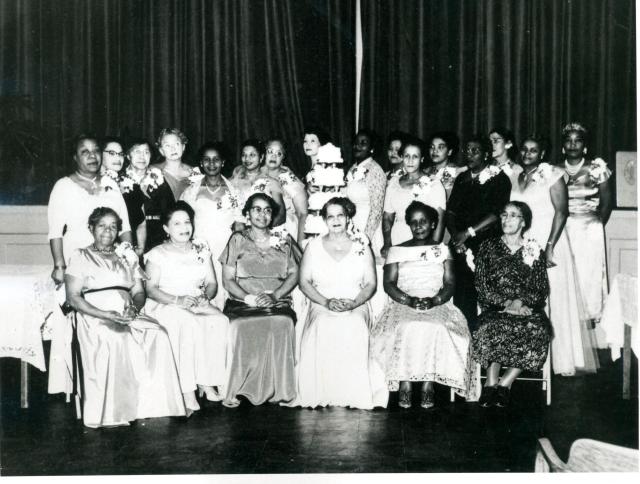 Group photo of the Palm Leaf Club c. 1956