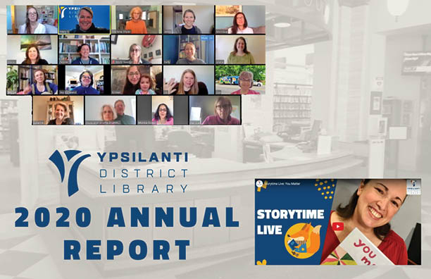 Young people singing is the featured image on the cover of the YDL Annual Report 2017