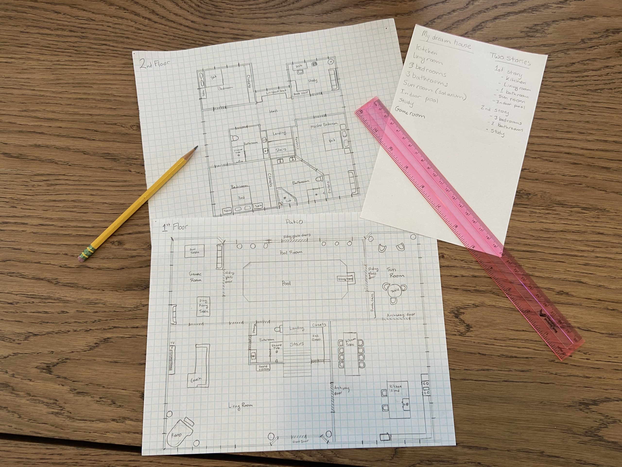 Example floorplan and materials