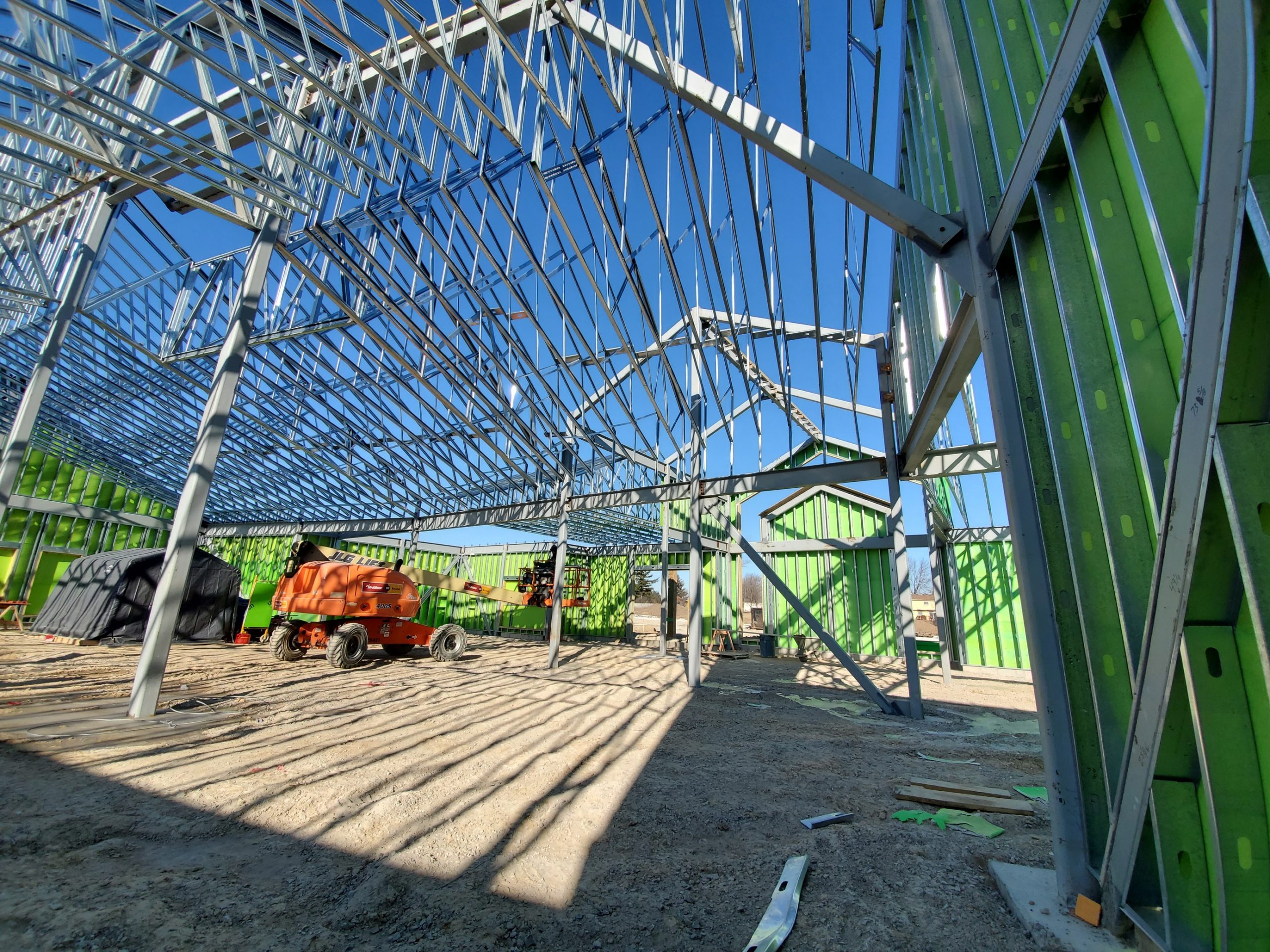 Interior view of Superior building construction