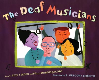 The Deaf Musicians. 4 musicians appear to be standing inside of a bus.