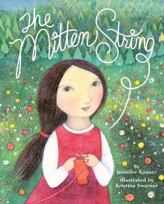 The Mitten String. A girl knits a tubular object.