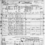 A page of the 1950 Census record